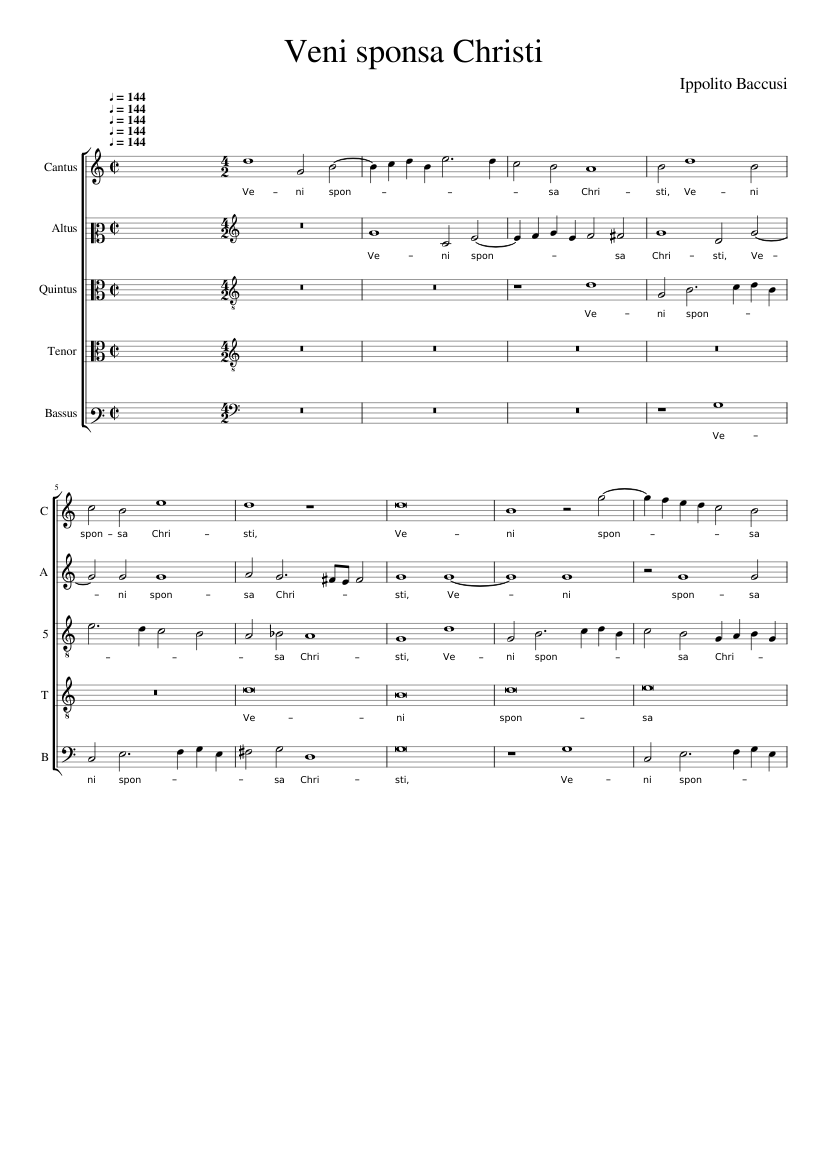 Veni sponsa Christi