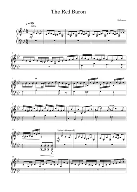 Free The Red Baron by Sabaton sheet music | Download PDF or print on  Musescore.com