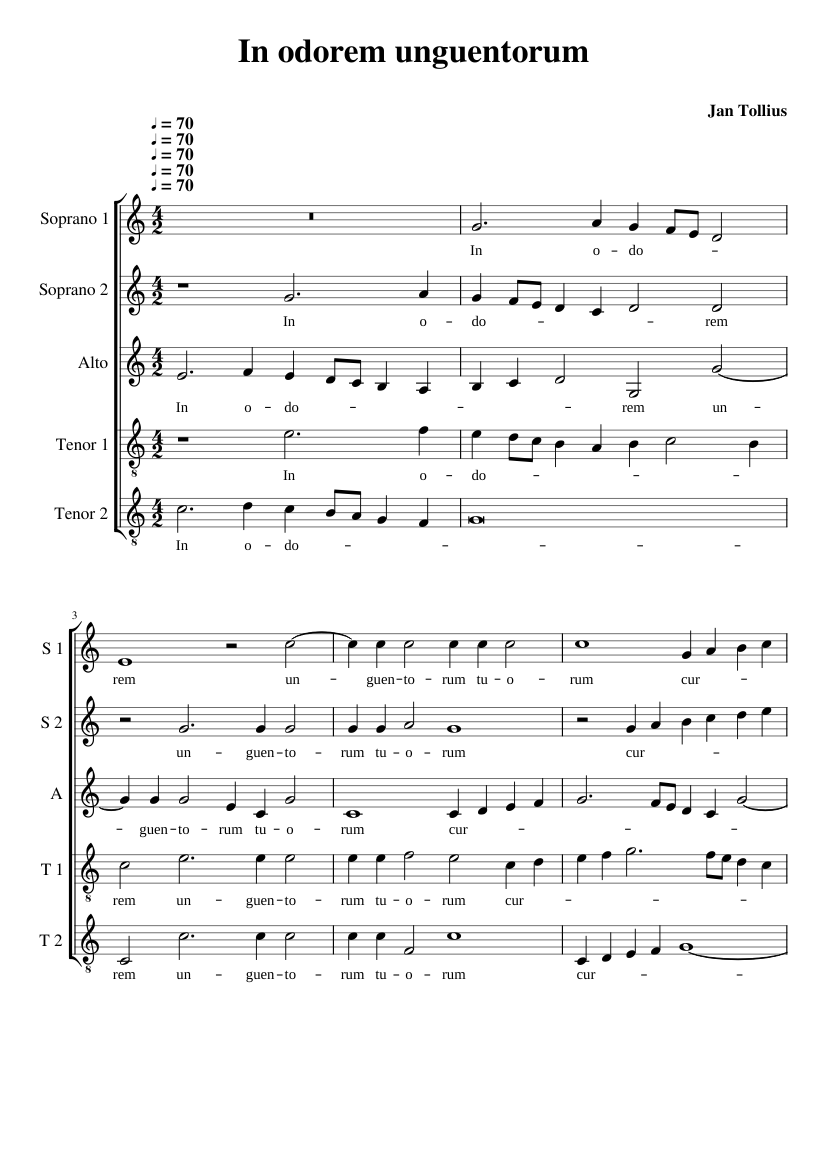 In odorem unguentorum