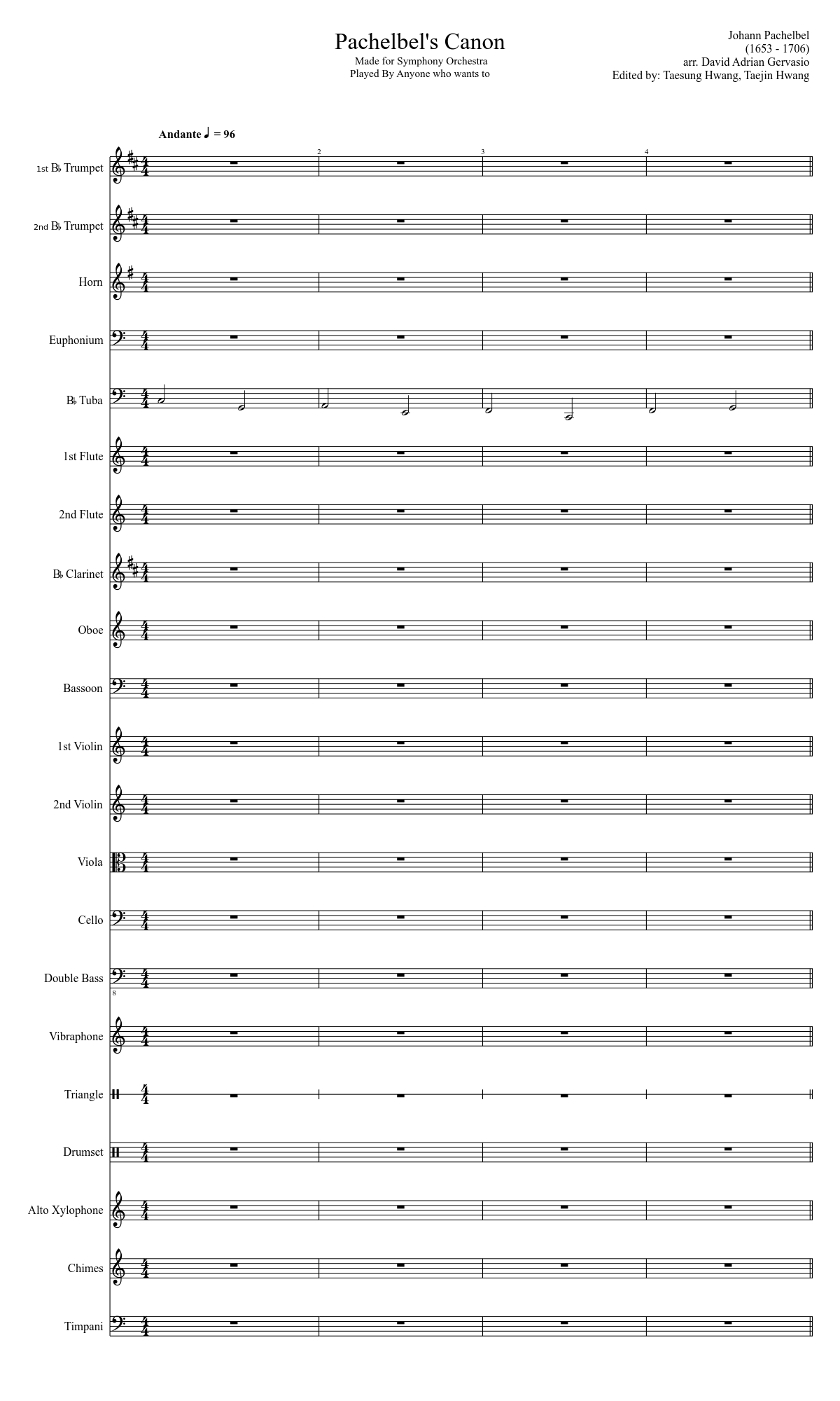 Canon and Gigue in D major P.37