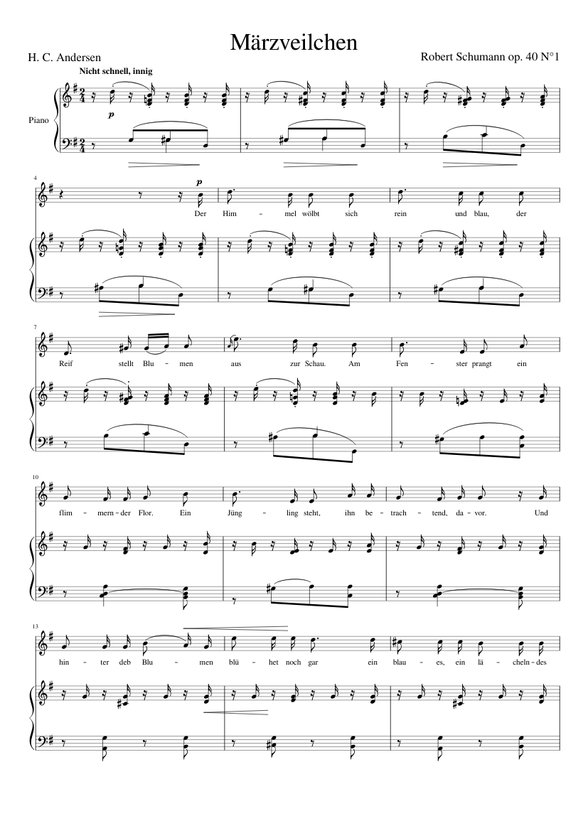 01 - Märzveilchen Schumann