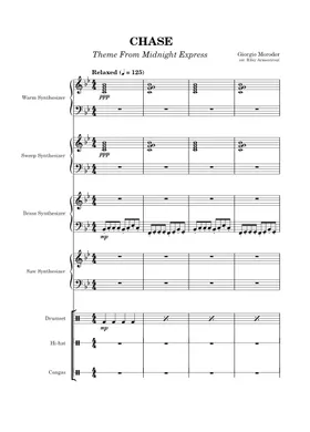 Free Chase by Giorgio Moroder sheet music | Download PDF or print on  Musescore.com