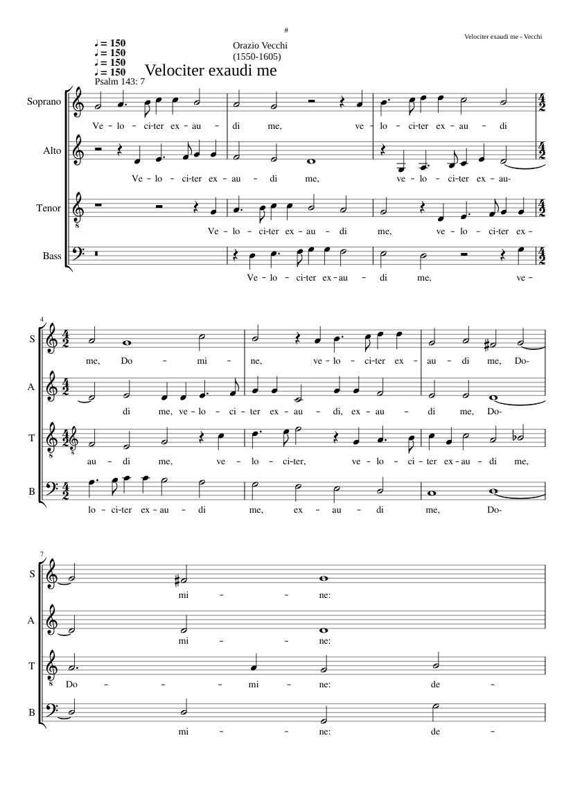 Velociter exaudi me