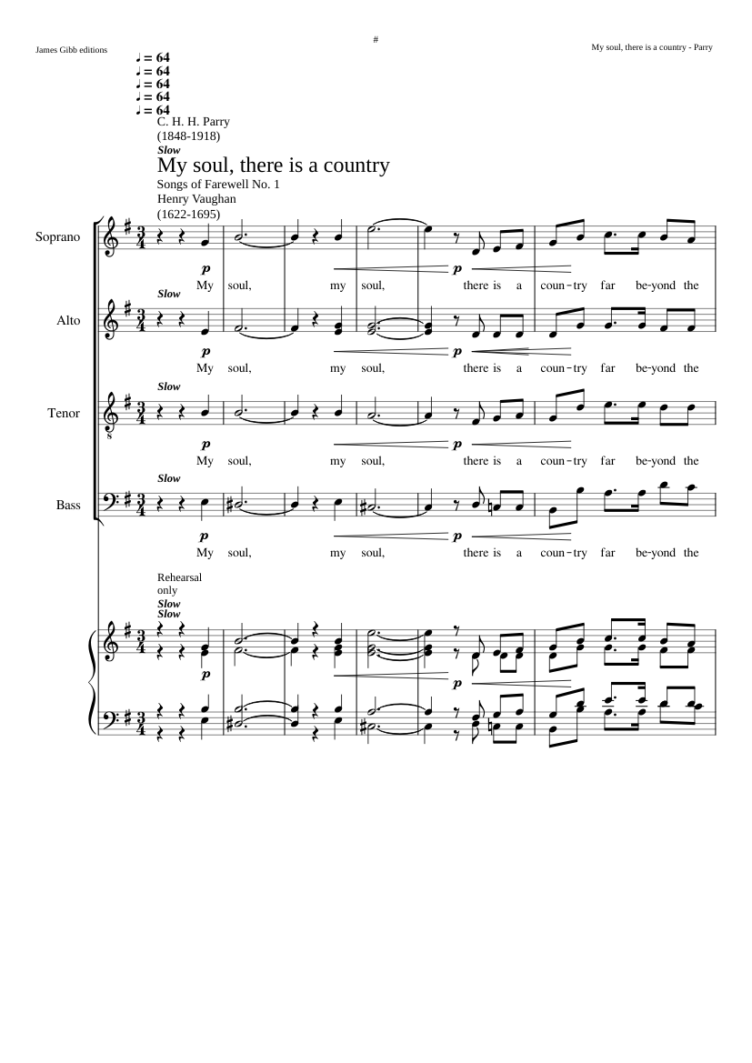 My soul there is a country