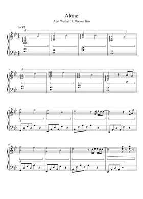 alone sheet music | Play, print, and download in PDF or MIDI sheet music on  Musescore.com