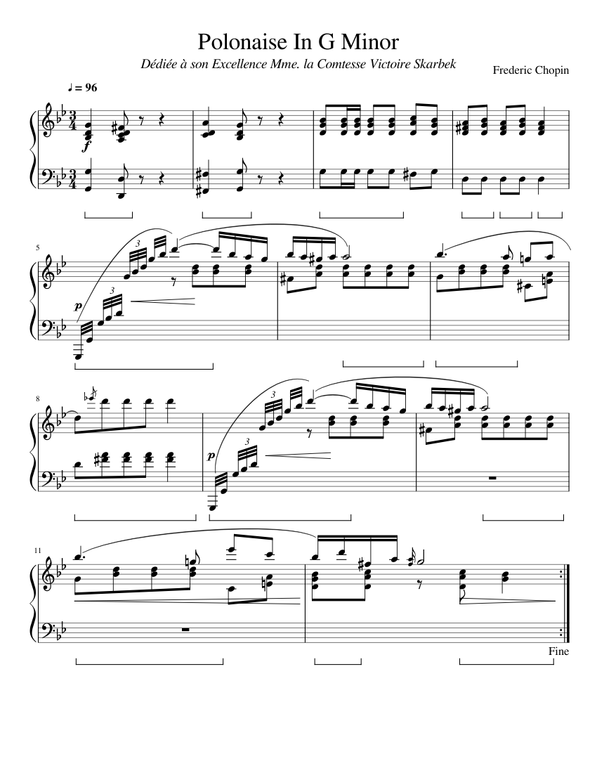 Polonaise In G Minor