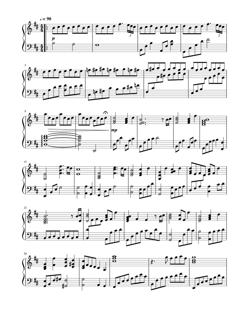 Velvet Room Theme - Aria of the Soul - Solo piano Sheet music for Piano  (Solo) | Musescore.com