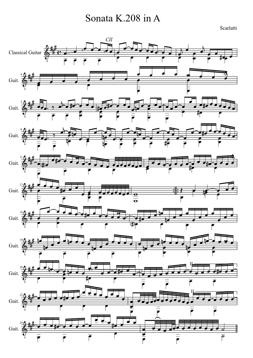 Keyboard Sonata in F minor K.238