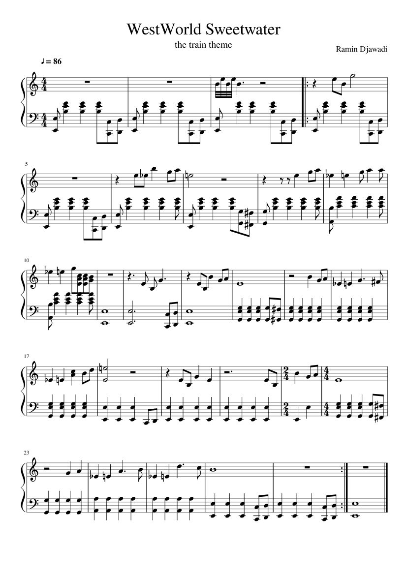 westworld - sweetwater train theme