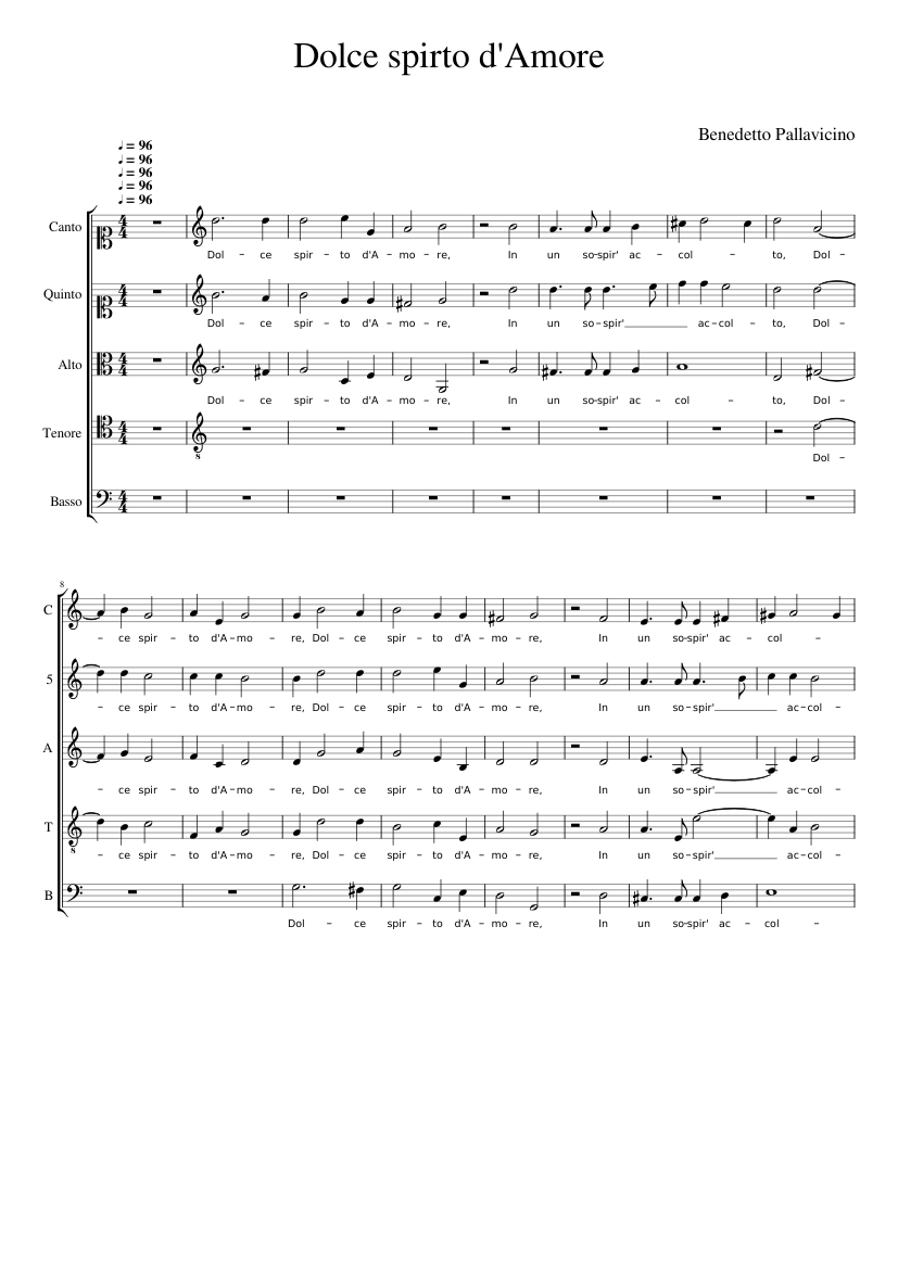 Dolce spirto d'Amore