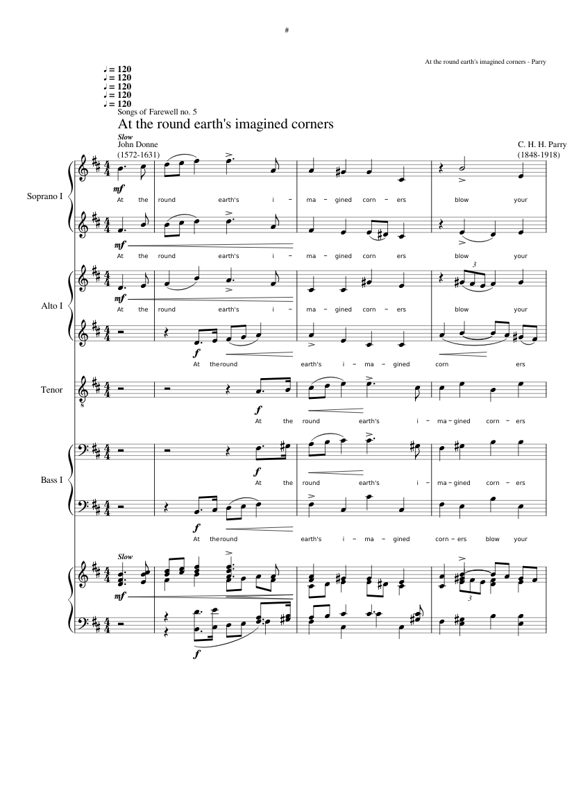 At the round earth's imagined corners