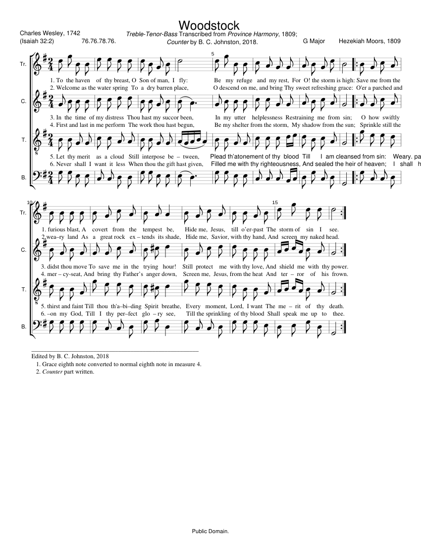 Woodstock - Hezekiah Moors