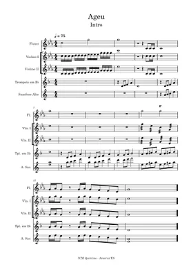 Free Ageu by ICM Quintino - Aracruz/ES sheet music | Download PDF or print  on Musescore.com