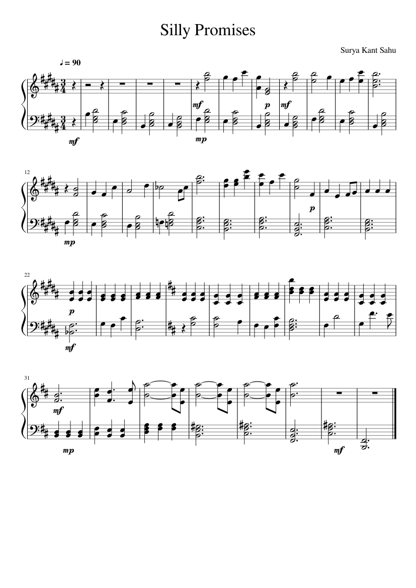 Silly Promises (Original)