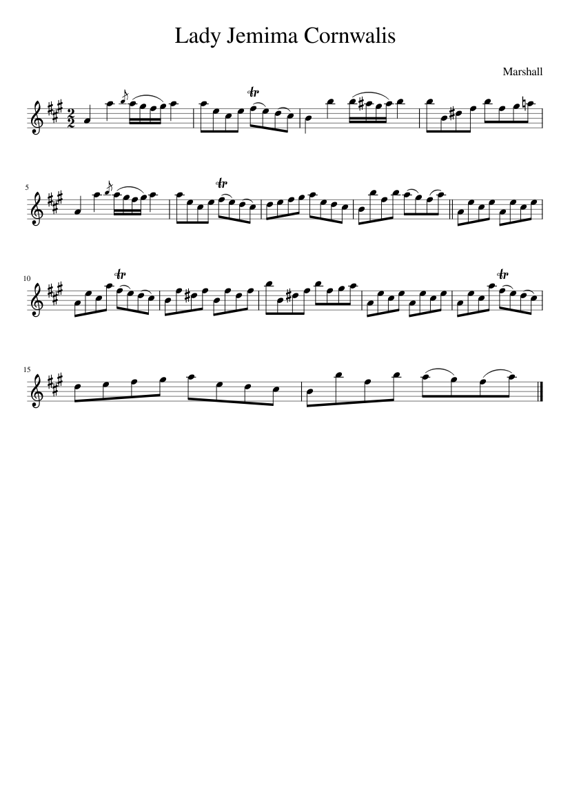 Lady Jemima Cornwalis