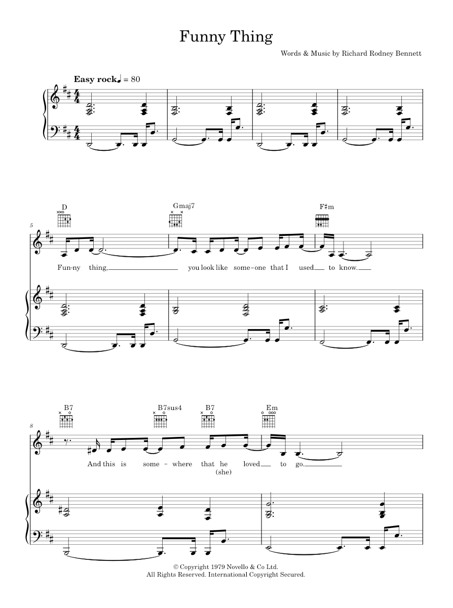 Play Official version of Funny Thing sheet music by Marian Montgomery ...