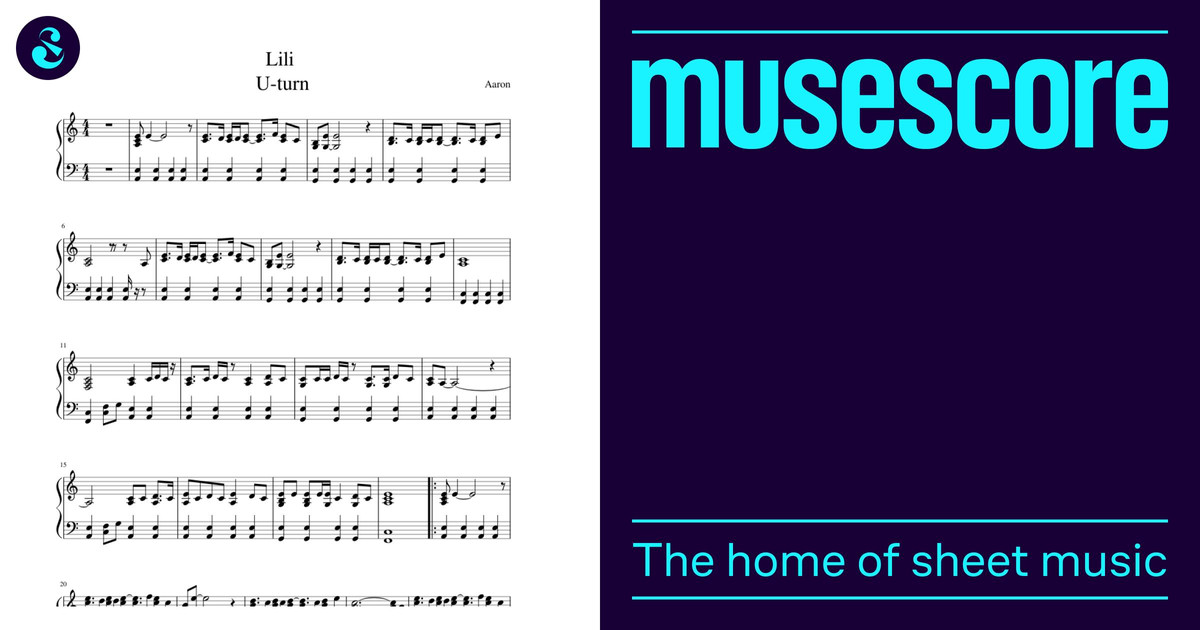 Lili U-turn Aaron Sheet music for Piano (Solo) Easy | Musescore.com