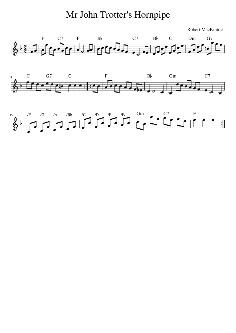 Mr John Trotter's Hornpipe
