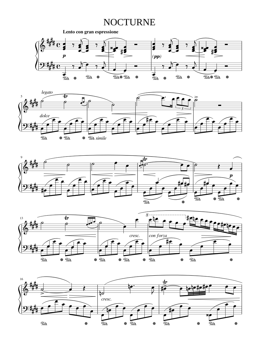 Nocturne in C-sharp minor B.49