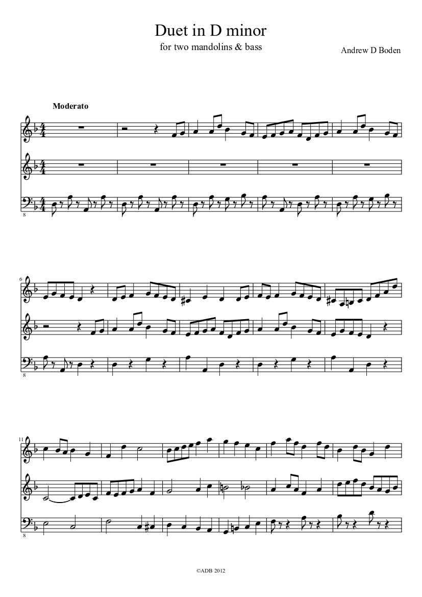 Duet in D minor