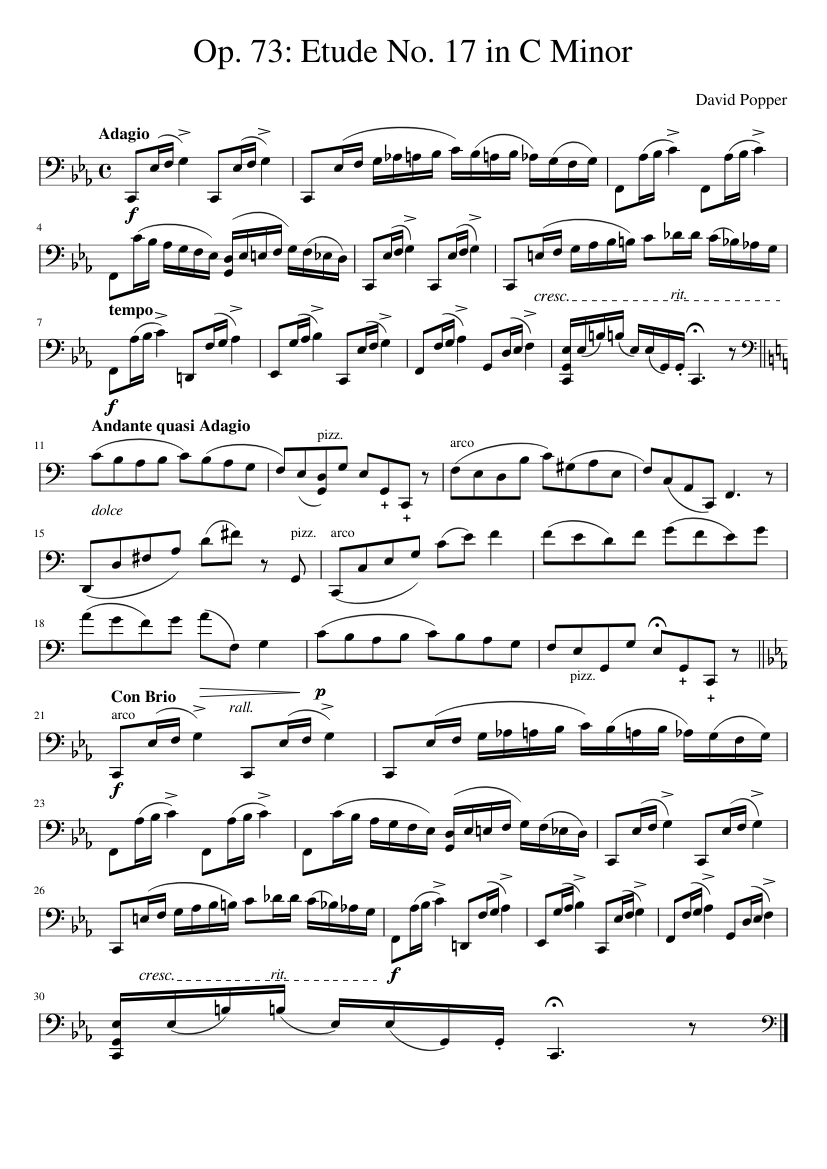 Hohe Schule des Violoncello-Spiels Op.73