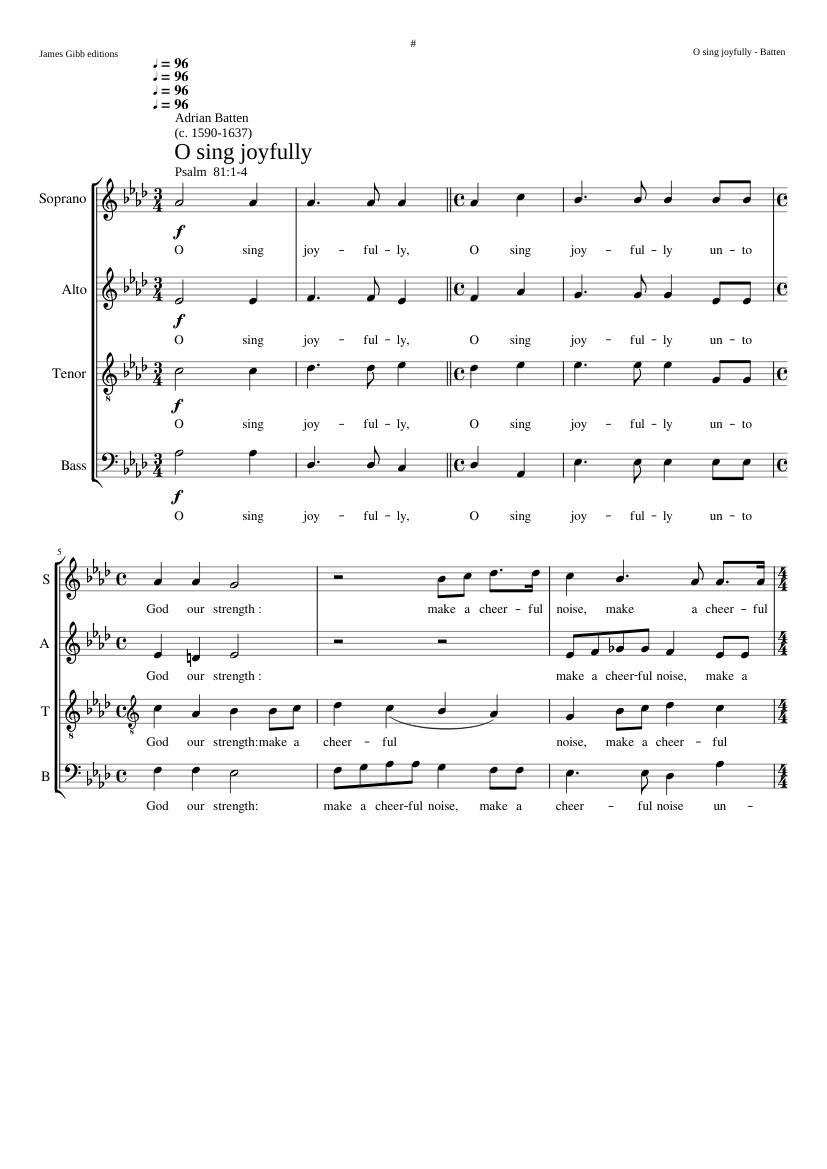 O sing joyfully