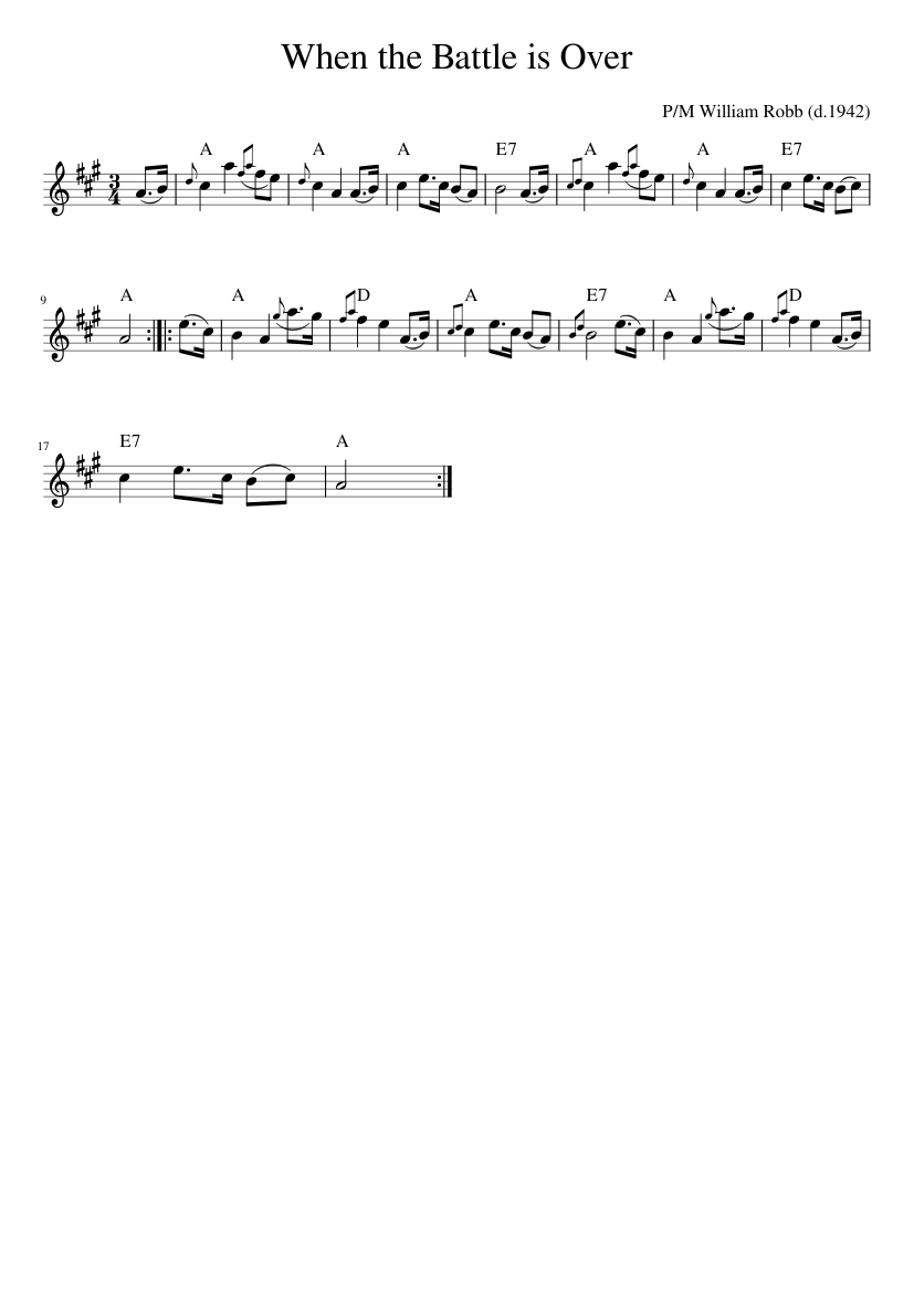 When The Battle Is Over