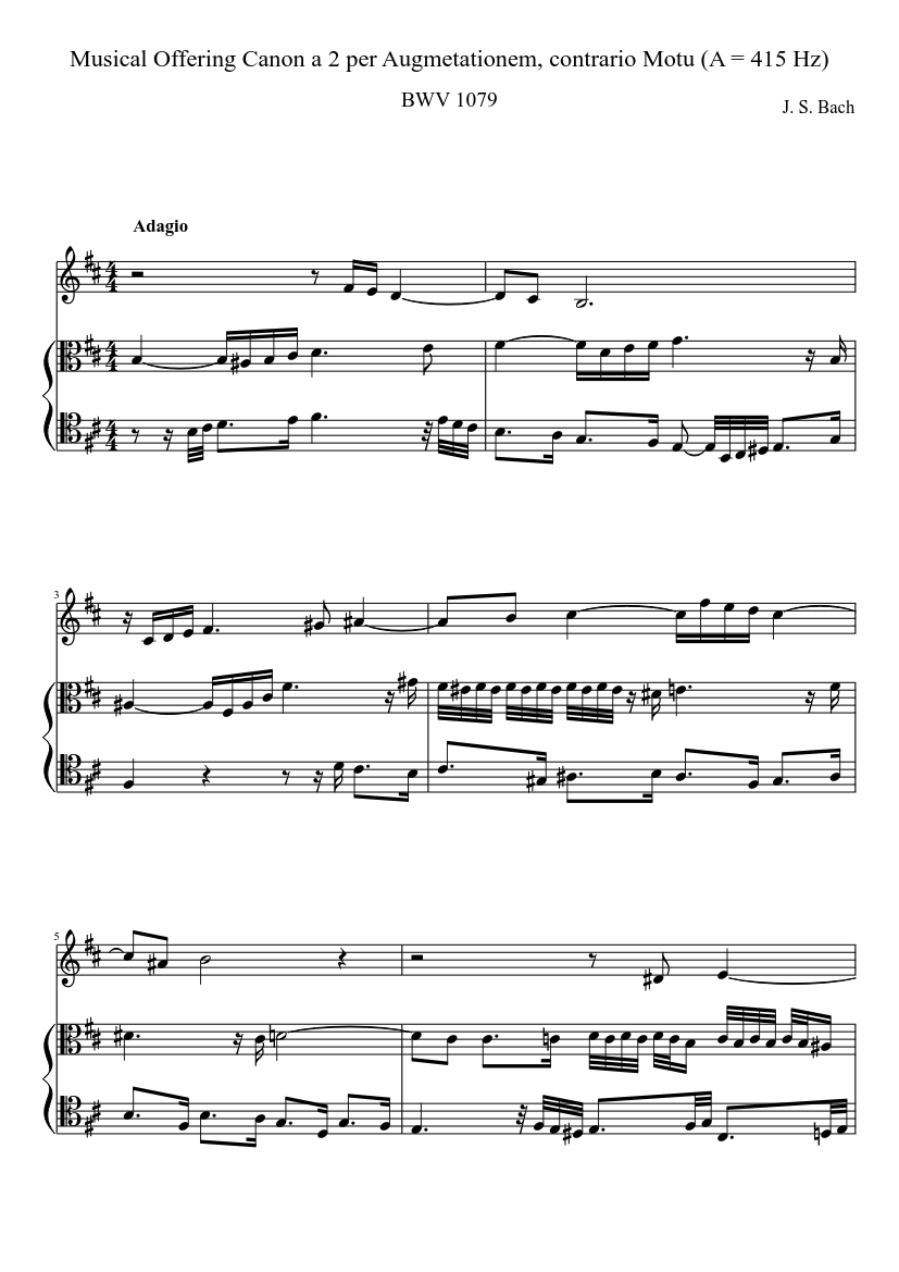 Musikalisches Opfer BWV 1079