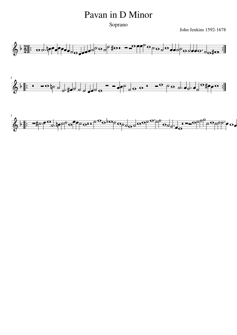 Pavan in D Minor