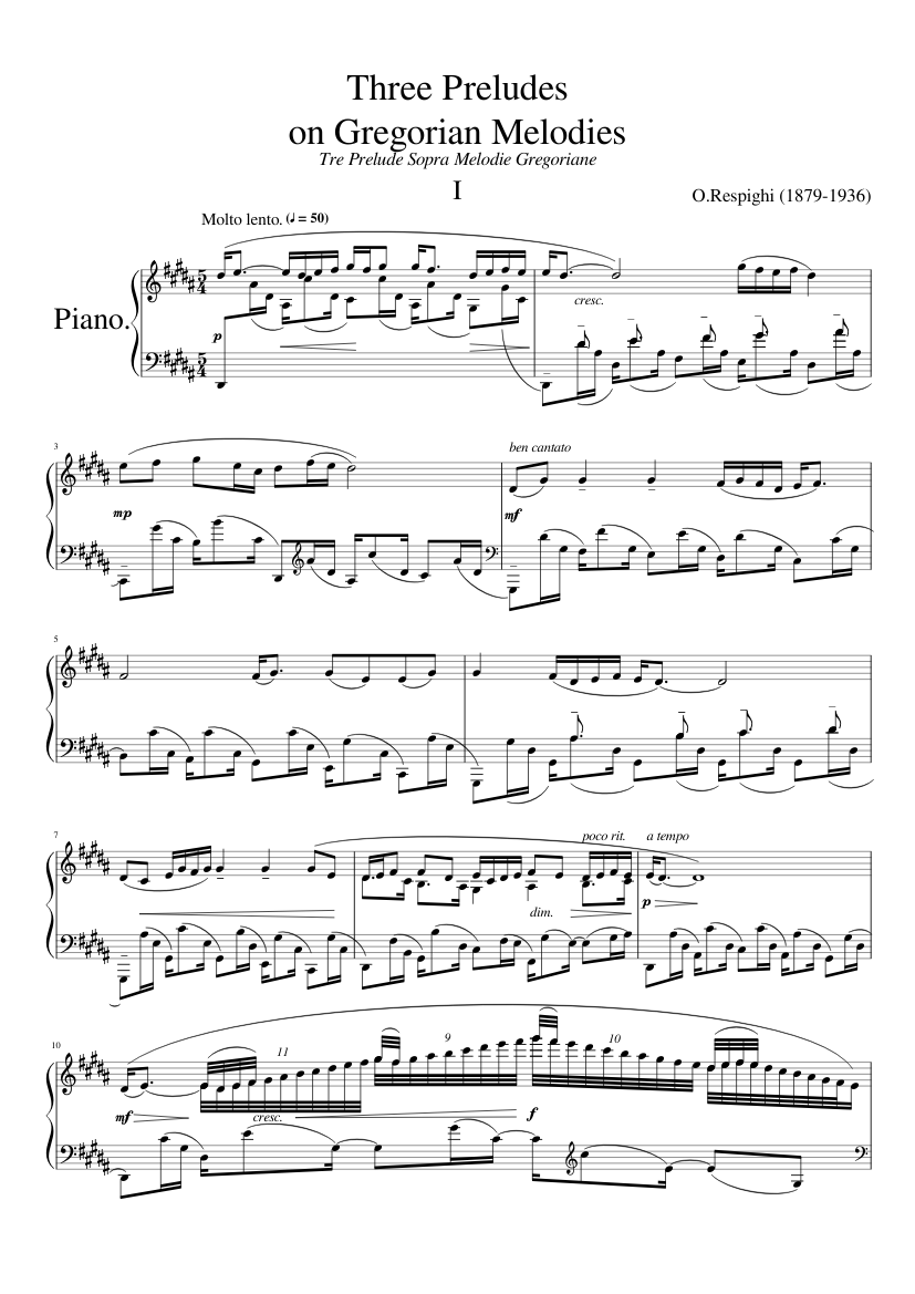 3 Preludes on Gregorian Melodies