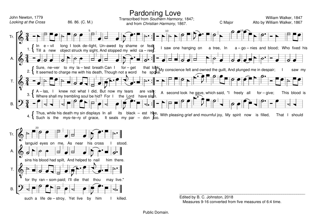 Pardoning Love - William Walker