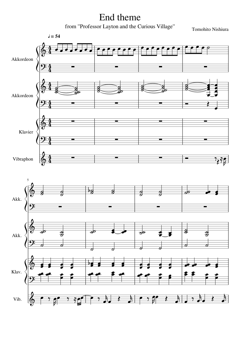 End Theme - Professor Layton and the Curious Village