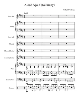 Alone Again (Naturally) (Lead sheet with lyrics ) Sheet music for Piano  (Solo) Easy