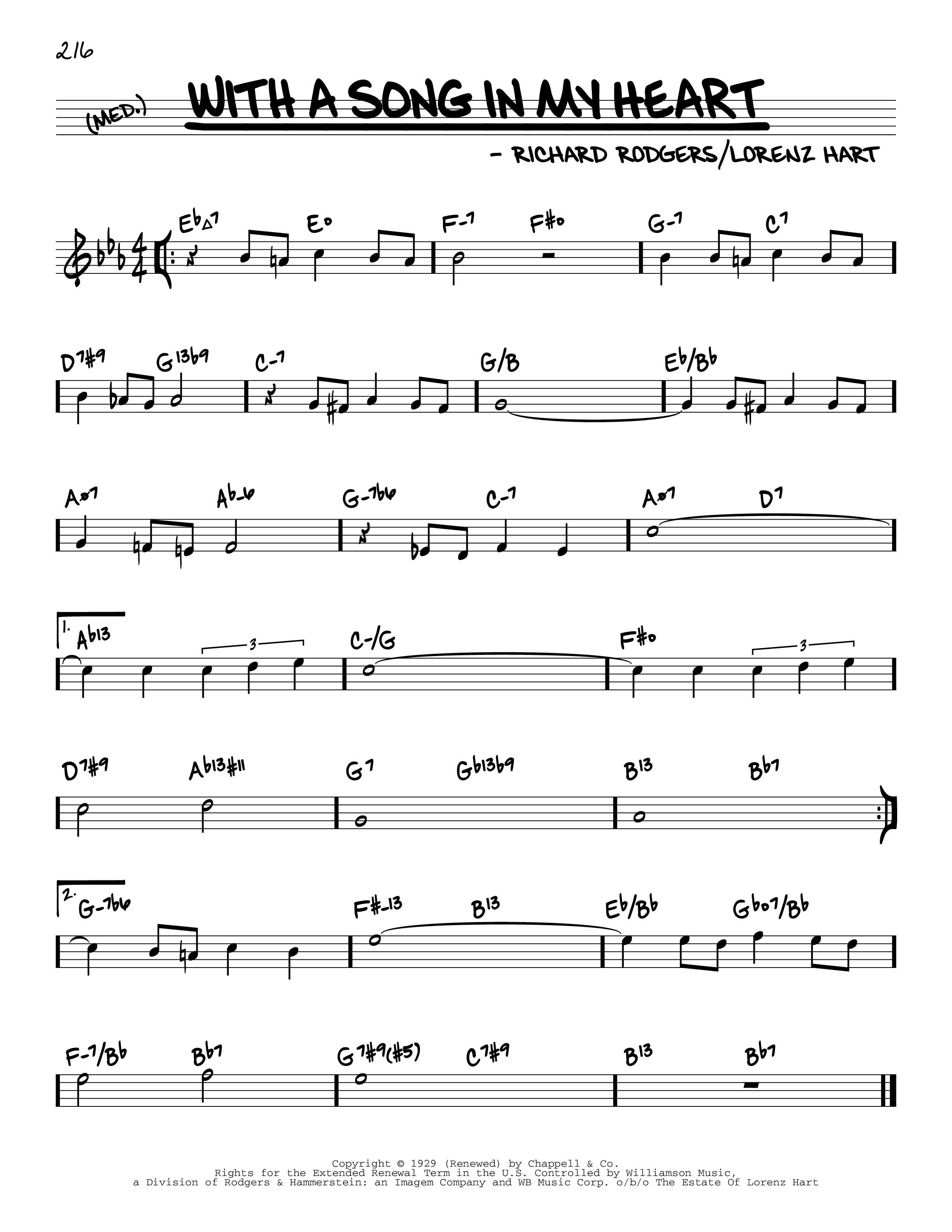 Play Official version of With A Song In My Heart Sheet Music by