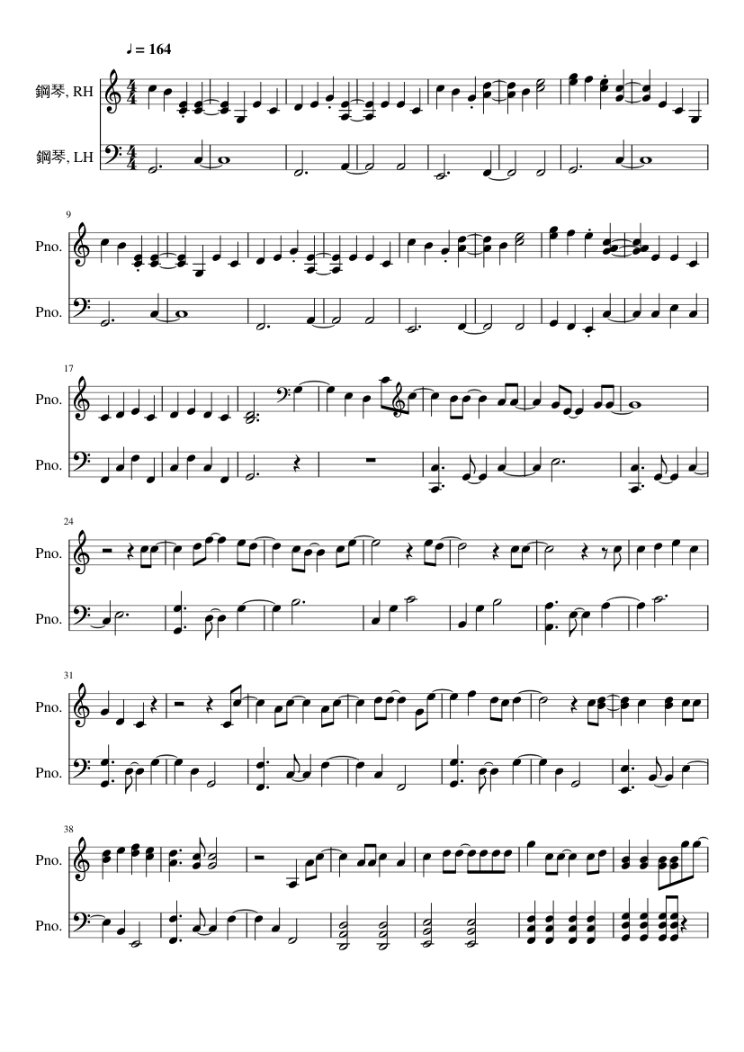 Namae Wo Yobu Yo Sheet Music For Piano Piano Duo Musescore Com