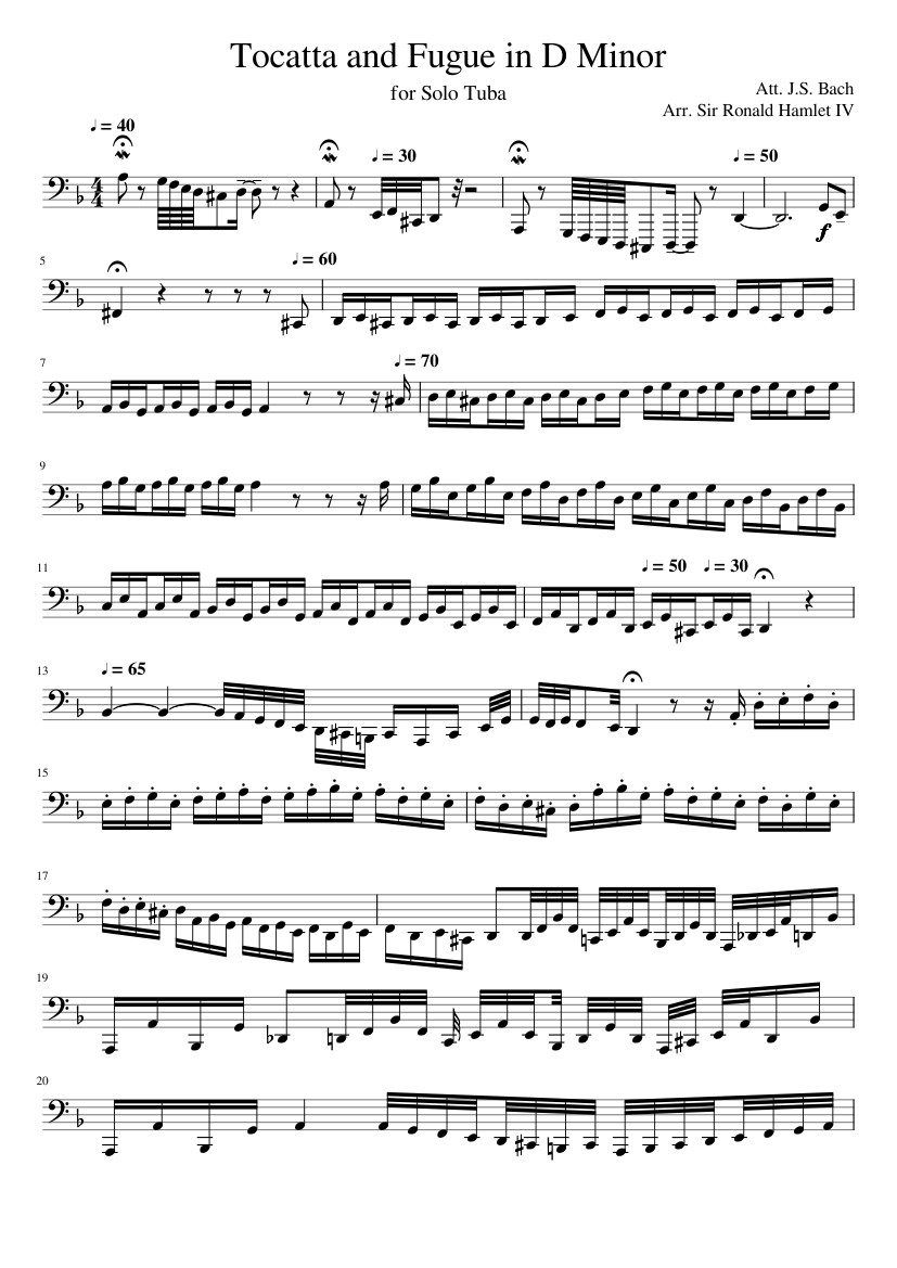 Tocatta and Fugue in D Minor
