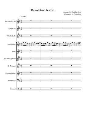 Free revolution radio by Green Day sheet music | Download PDF or print on  Musescore.com