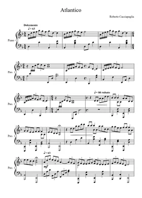 Free Roberto Cacciapaglia sheet music | Download PDF or print on  Musescore.com