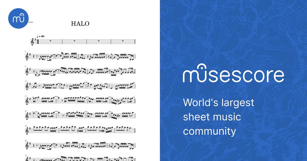 HALO (Alto Sax & Piano) Sheet music for Saxophone alto (Solo