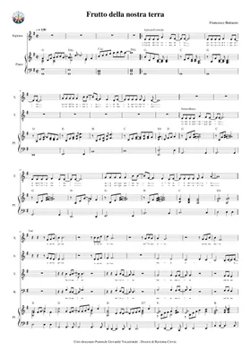 Free Frutto Della Nostra Terra by Francesco buttazzo sheet music | Download  PDF or print on Musescore.com