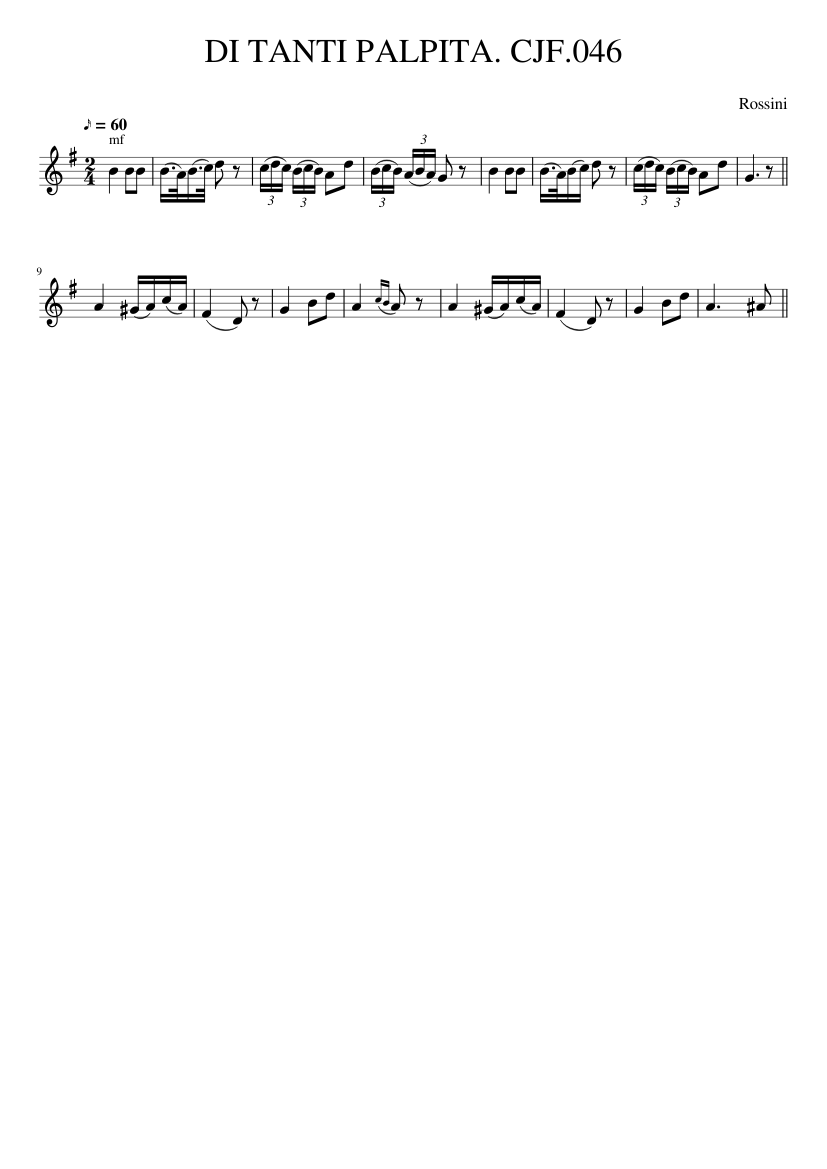 DI TANTI PALPITA. CJF.046