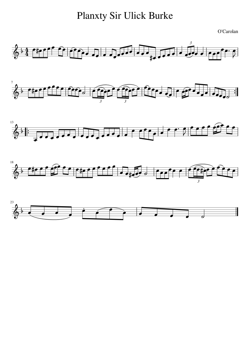 Planxty Sir Ulick Burke
