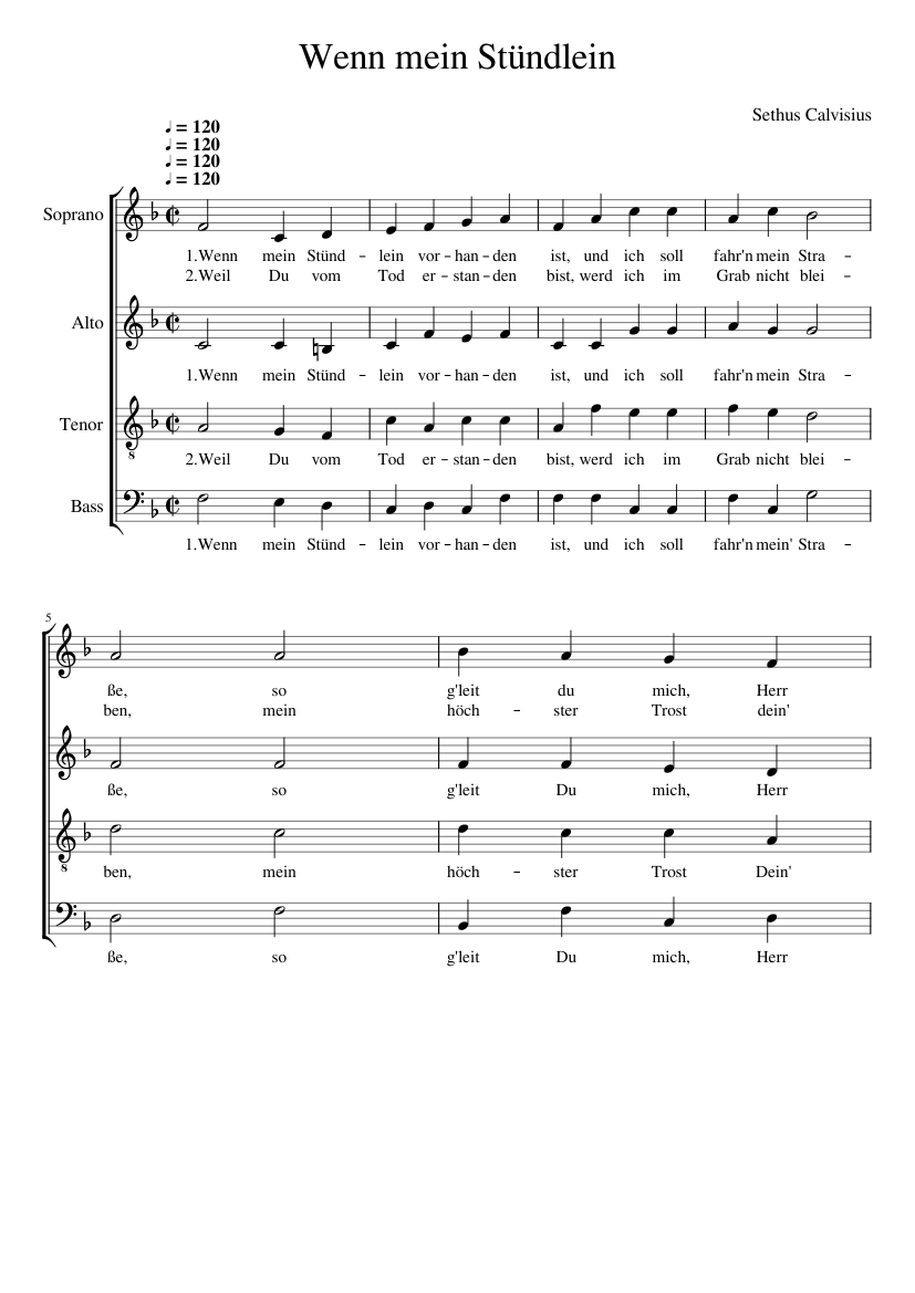Wenn mein Stündlein