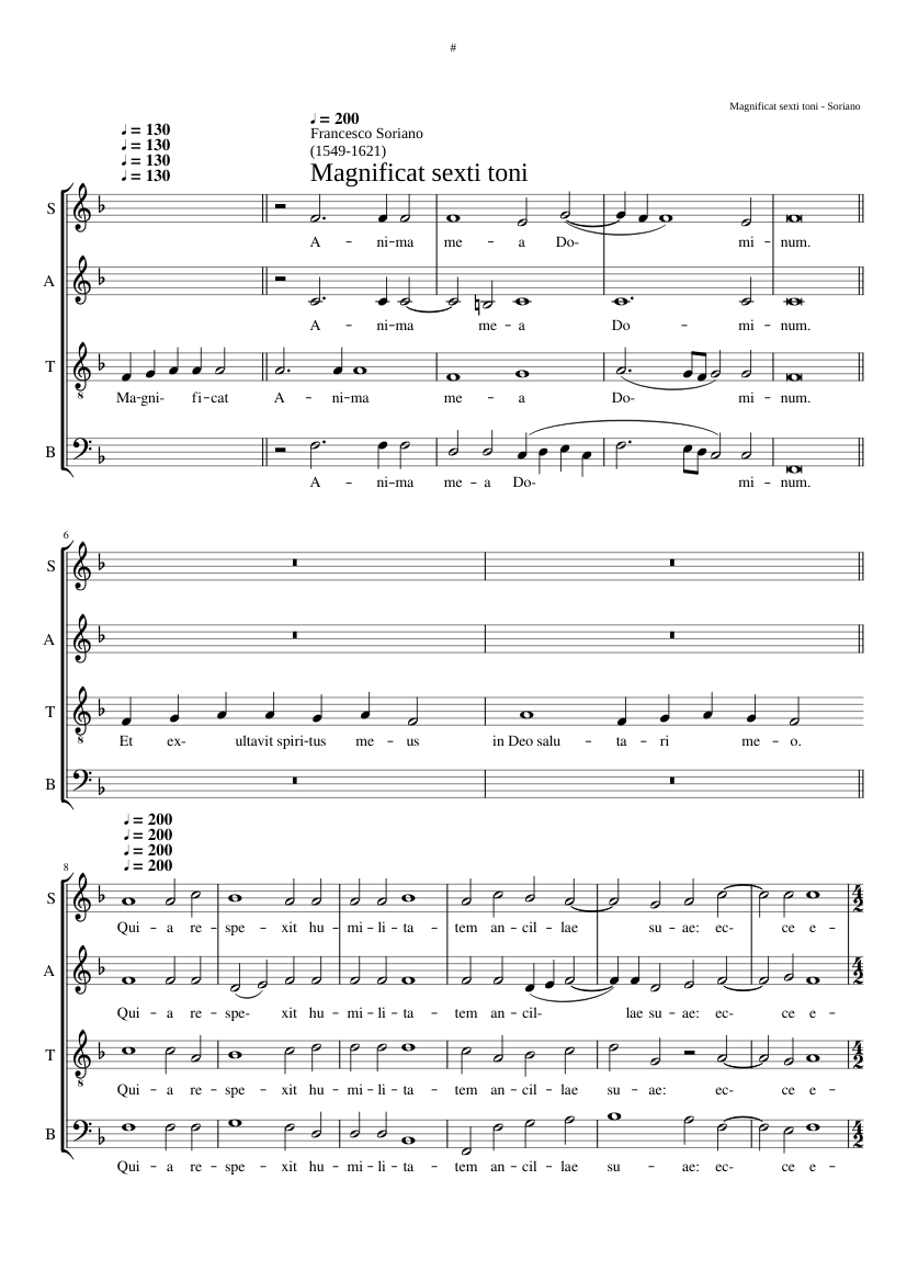 Magnificat sexti toni