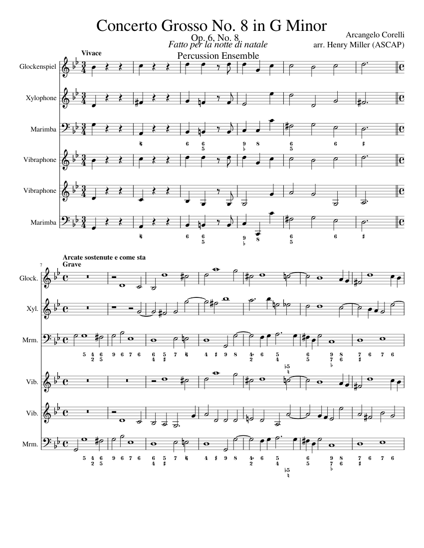 Concerto grosso in G minor 'Fatto per la Notte di Natale' Op.6 No.8