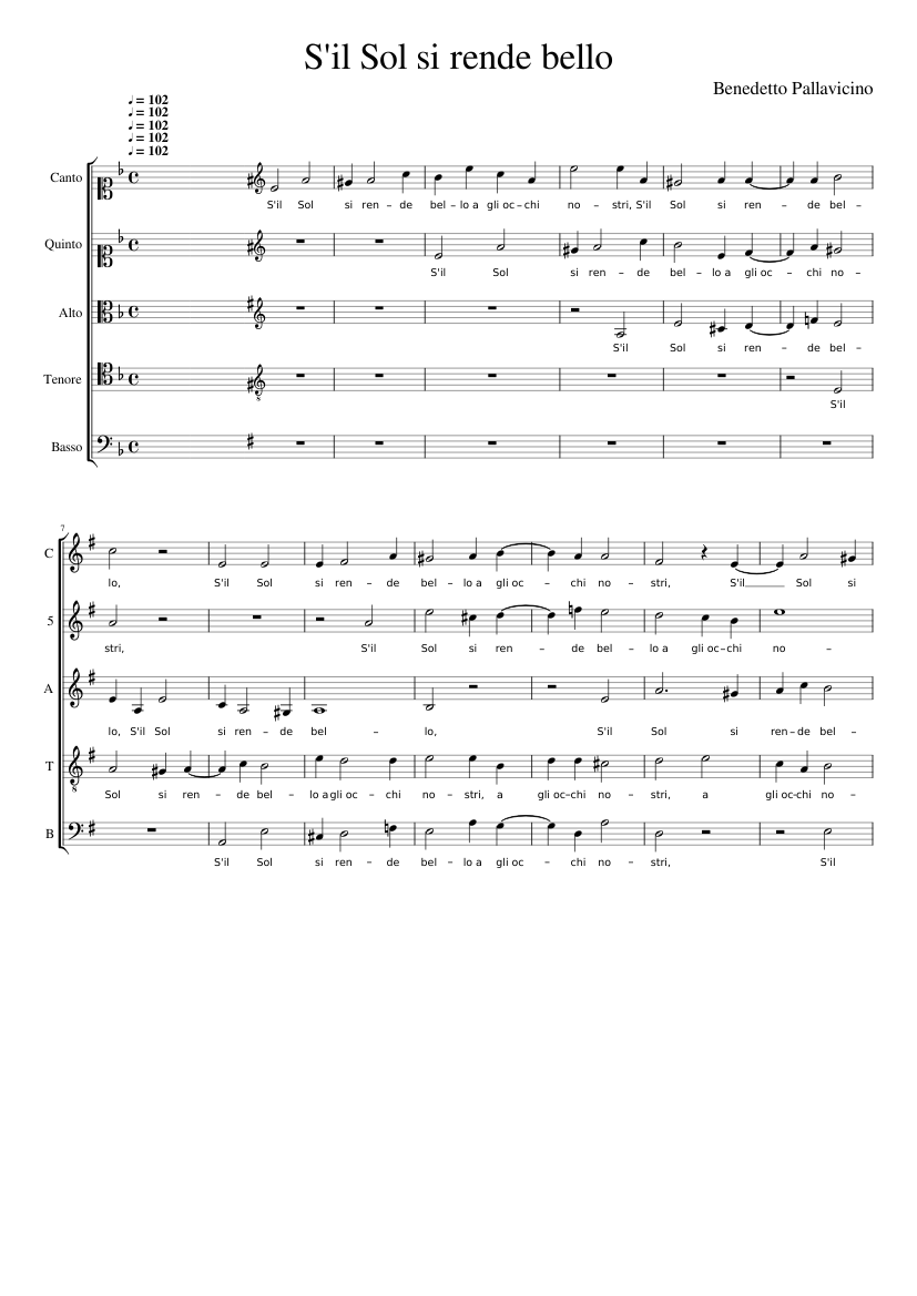 S'il Sol si rende bello