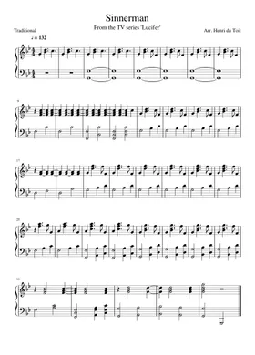 Sinnerman Sheet music for Piano (Solo) Easy | Musescore.com