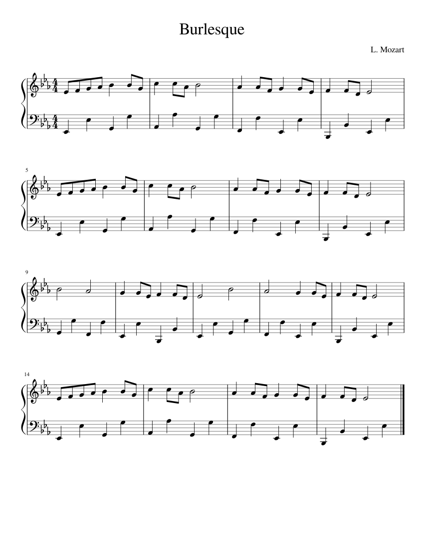 Burlesque - Eb Major