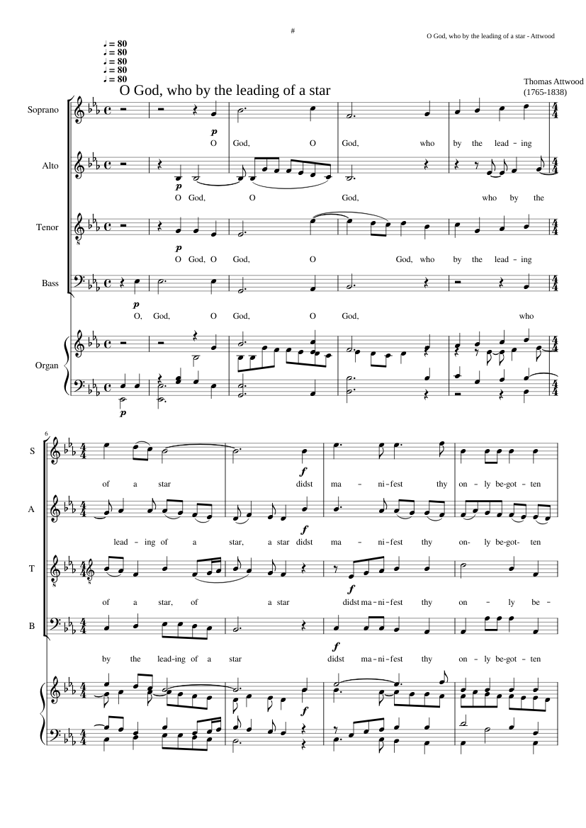 O God who by the leading of a star