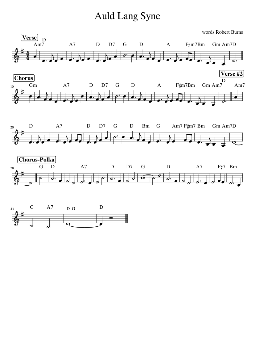 Auld Lang Syne